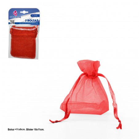 Sac polyester 5 115x90mm rouge