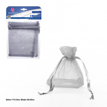 Sac polyester 4 175x135mm argent