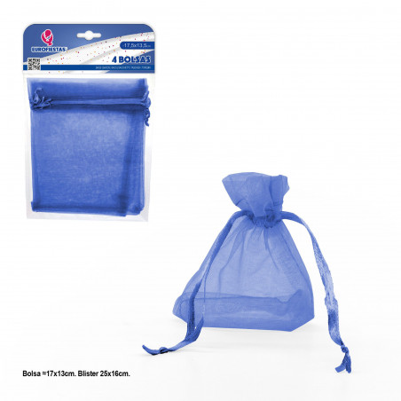 Sac polyester 4 175x135mm bleu