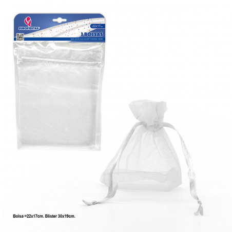 sac blanc moyen avec couvercle transparent