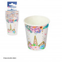 Verre collection licorne rose