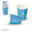 Vase de collection heureux 1er anniversaire bleu