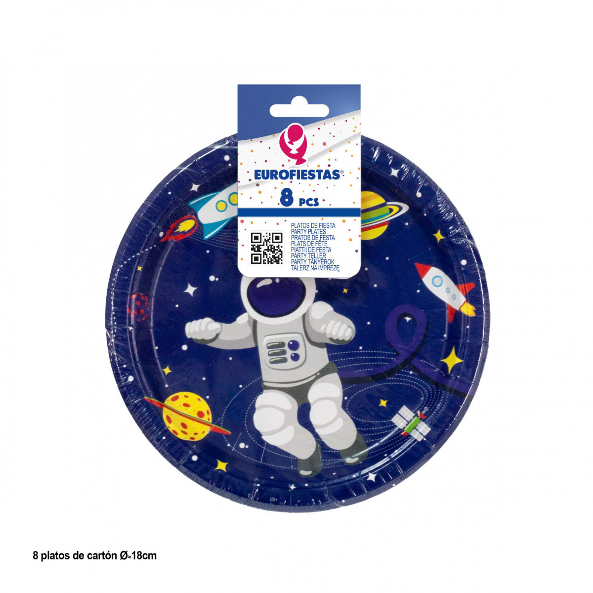 Assiette 18cm collection astronaute
