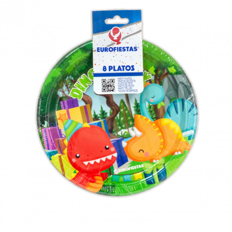 Assiette 18cm collection fête dinosaure