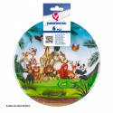 Assiette 23cm choux drôles d'animaux