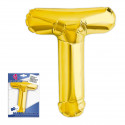 Ballon en foil lettre t hauteur 80cm.