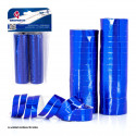 Serpentins métallisés bleus 36 rouleaux