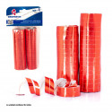 Serpentins métalliques rouges 36 rouleaux