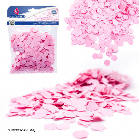 Blister de confettis 30gr rose