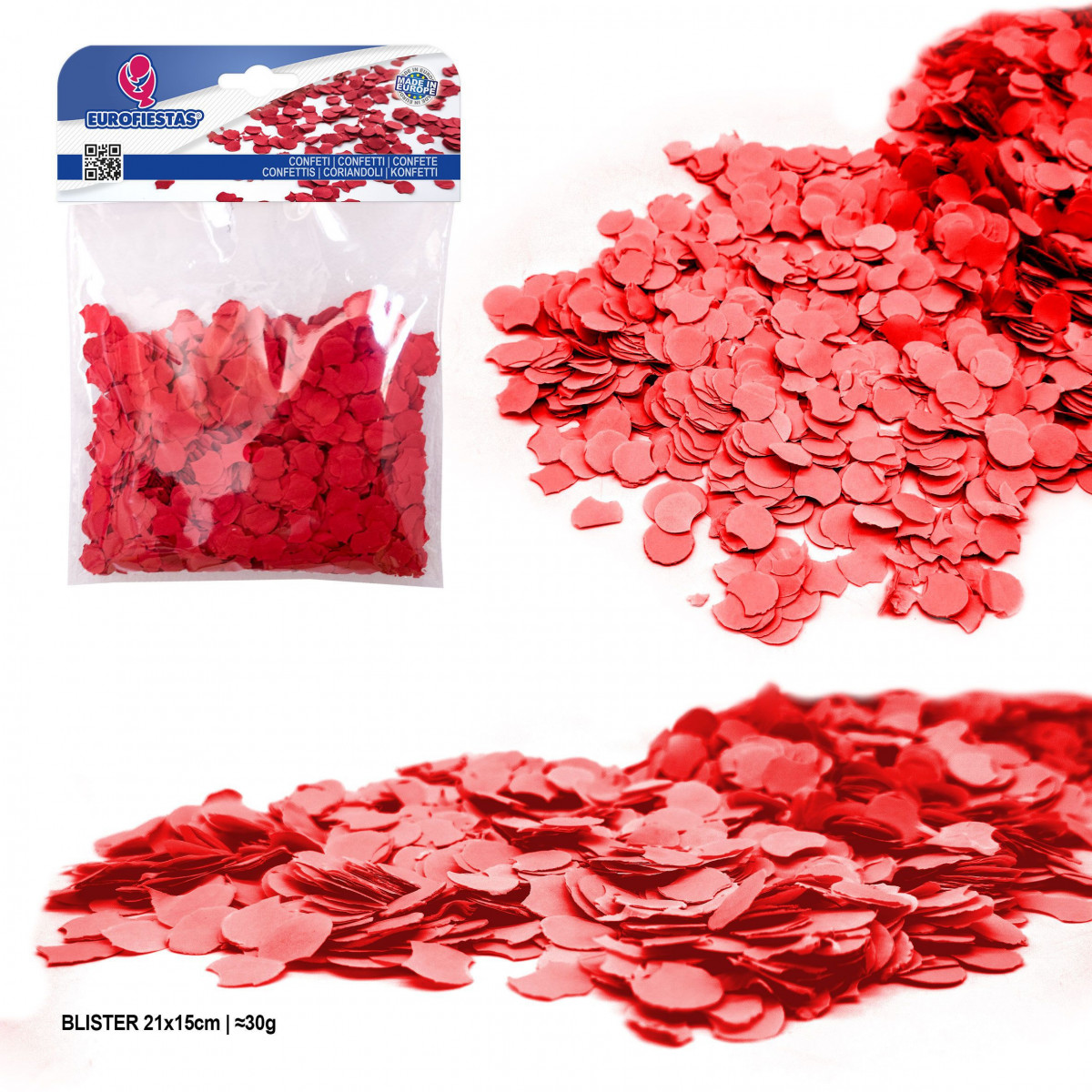 Confetti blister 30g rouge