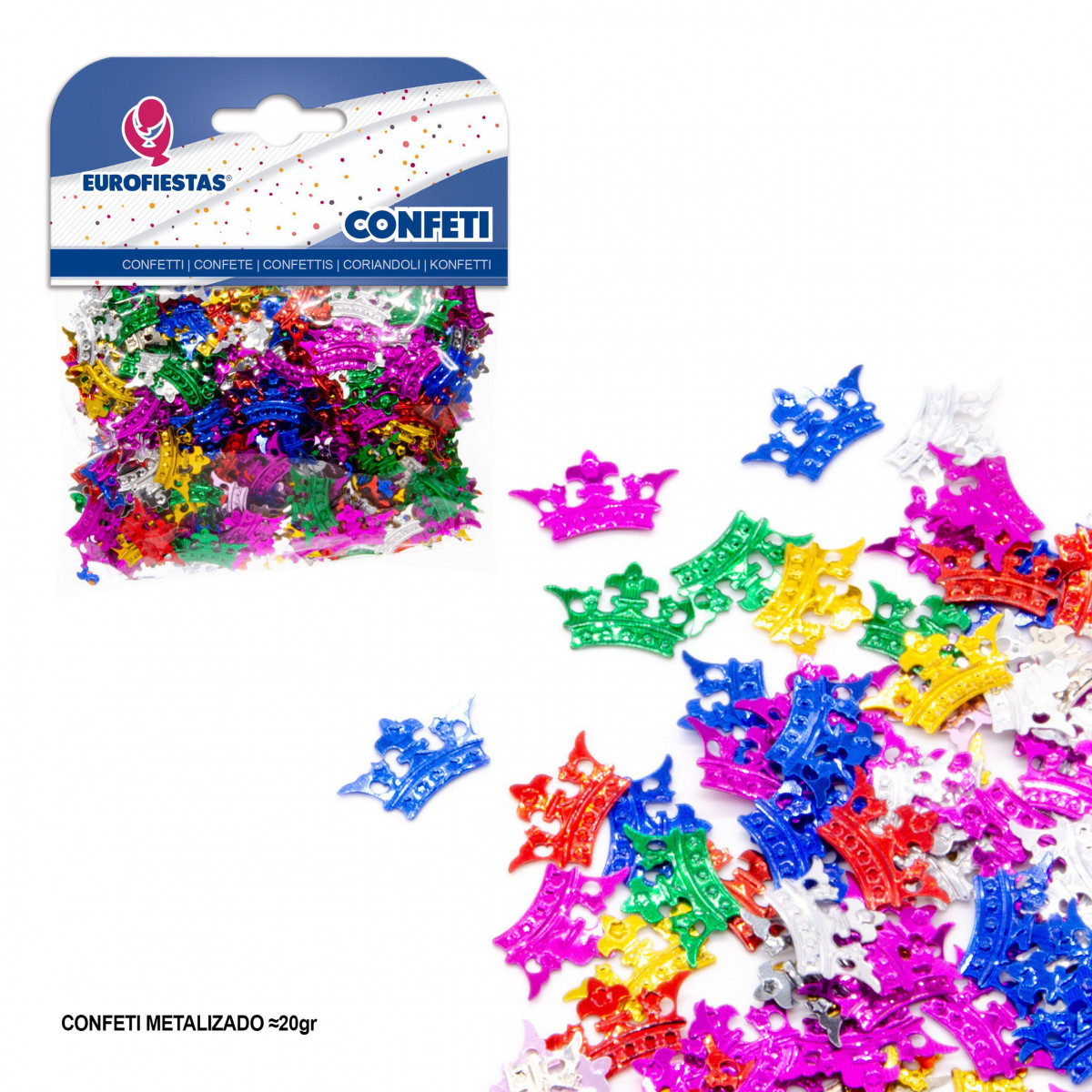 Confetti brillant couronne
