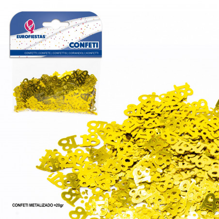 Confettis scintillants 18 or