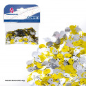 Confetti métallisé doré et argenté 20 g de brillance pour vos fêtes