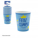 Vase collection joyeux anniversaire bleu
