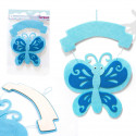Décoration papillon bleu