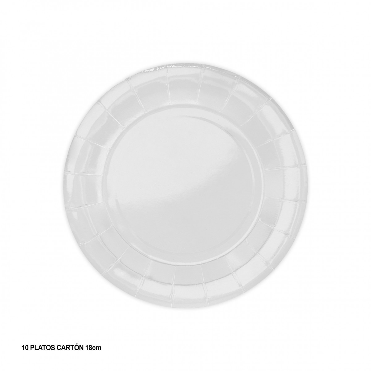 Assiettes 18cm 10 blanches