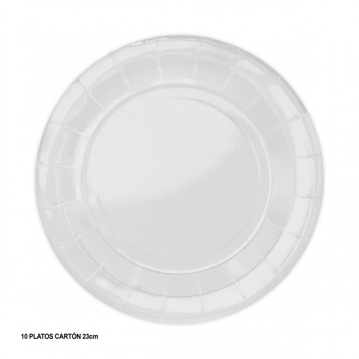 Assiettes 23cm 10 blanches