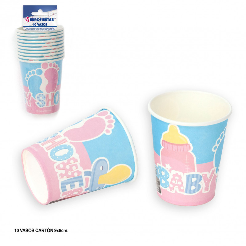 Verre pastel pour baby shower