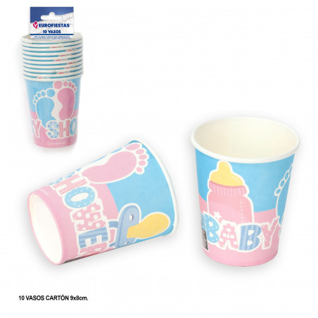 Verre pastel pour baby shower