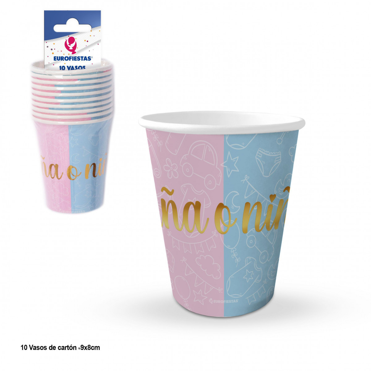 Vas de baby shower couleurs garçon ou fille