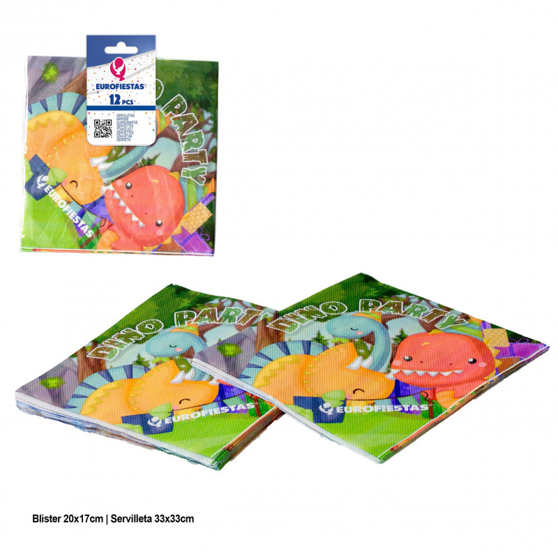 Serviettes collection dino party