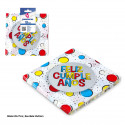 Serviettes collection pois couleurs joyeux anniversaire