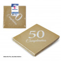 Serviettes collection or 50e anniversaire