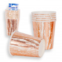 Verres collection veines or rose