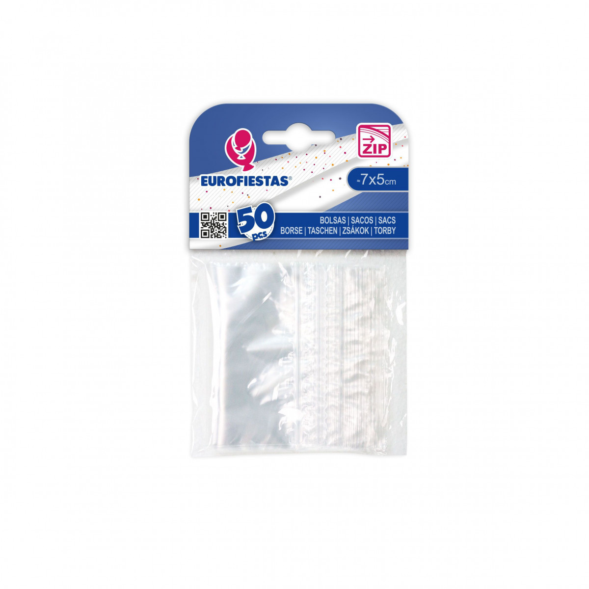 Sachet ziplock 50 pièces 7x5cm