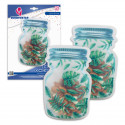 Sac zip 2pcs pot feuilles vertes gr