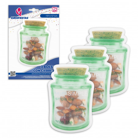 Sac zip 3pcs bouteille avec liège med