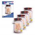 Sac zip 4pcs petit pot arbre