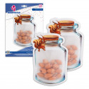 Sac zip 2pcs écureuil pot gr