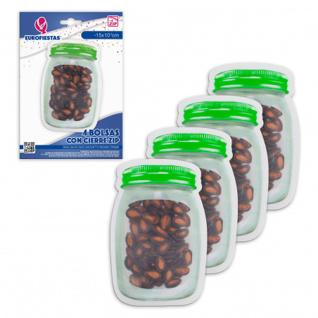 Sac zip 4pcs pot vis petit