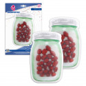 Sac zip 2pcs gr fil pot