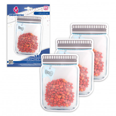 Sac zip 3pcs boucle bouteille med