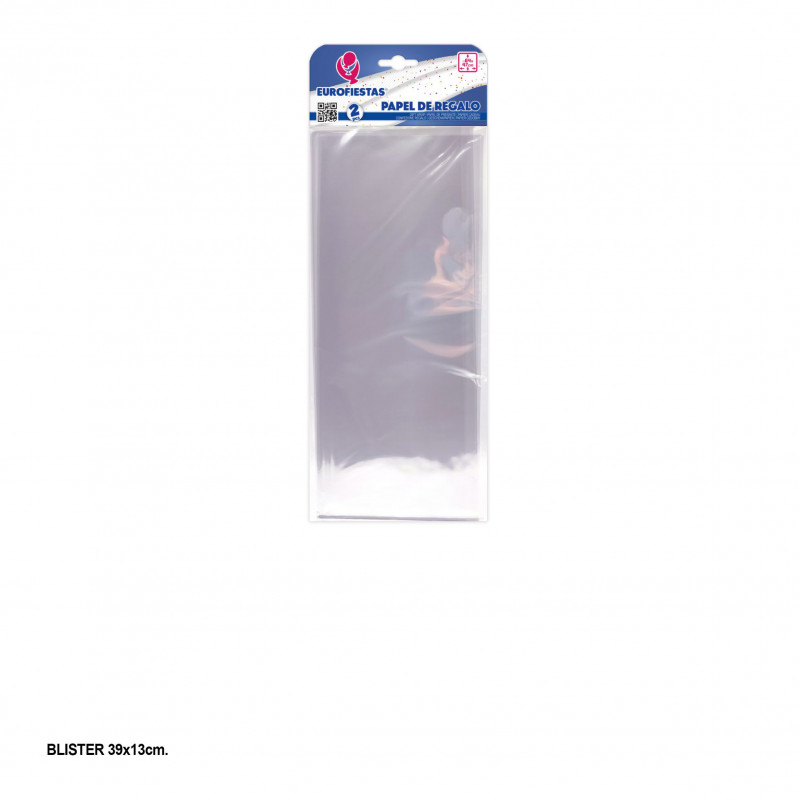 2 papier cellofan 64x47cm transparent