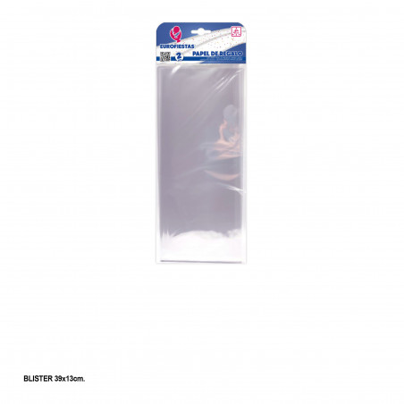 2 papier cellofan 64x47cm transparent