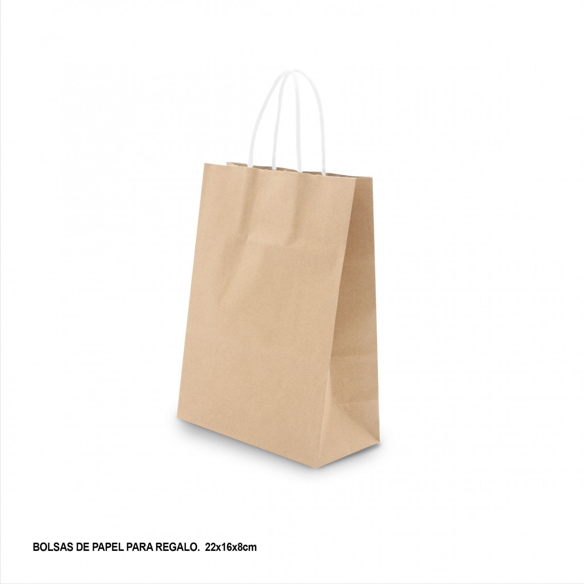 Sac en papier marron 22x18x8cm