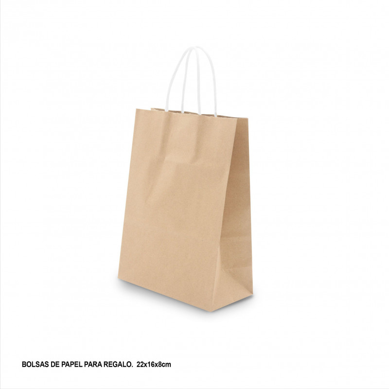Sac en papier marron 22x18x8cm