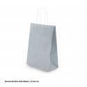 Sac en papier 27x22x11cm argent