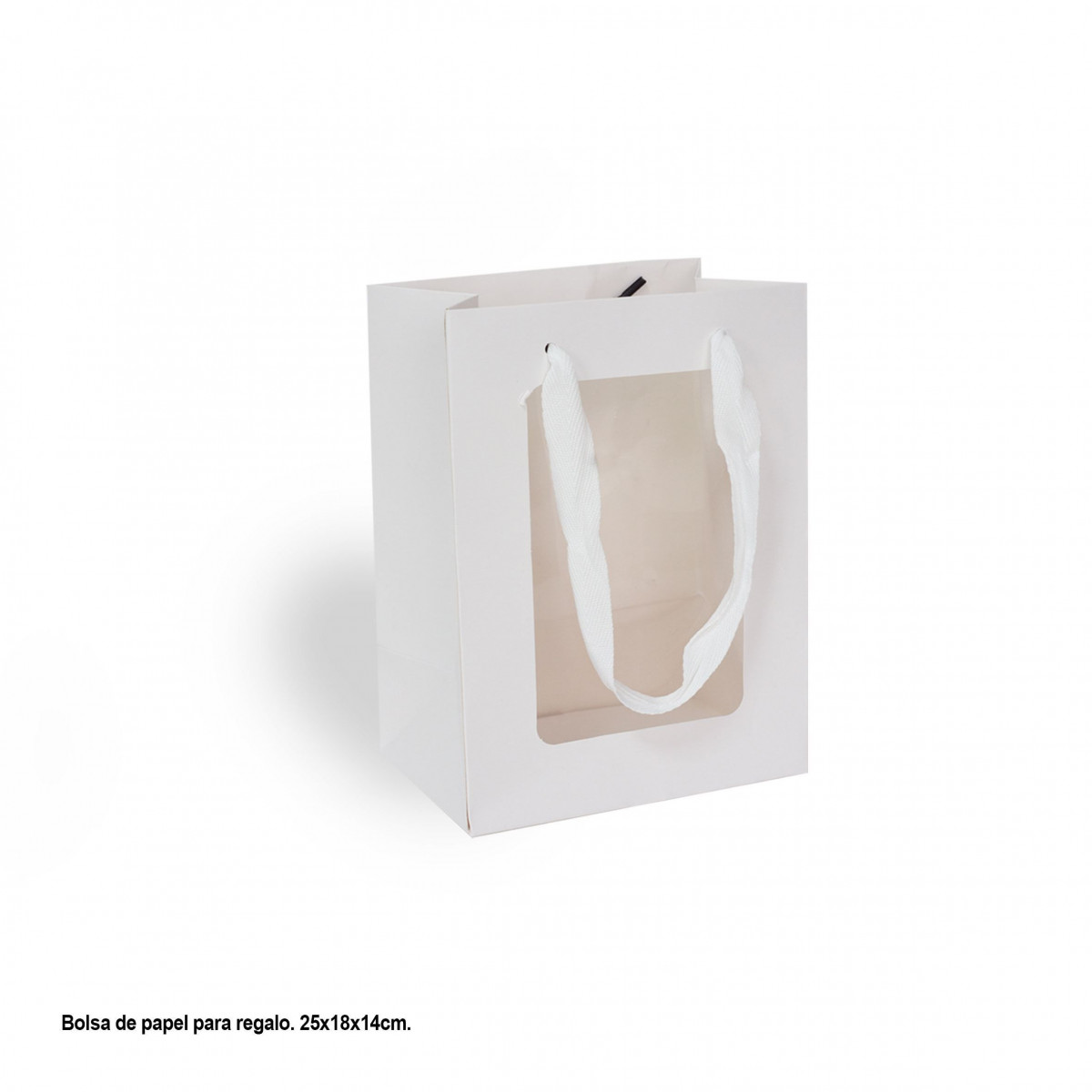 Sac fenêtre blanche moyenne.