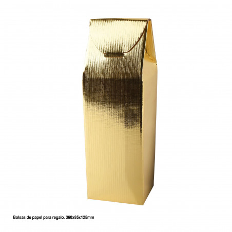 Sac à vin doré 360x85x125mm