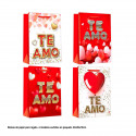 Sac Saint Valentin je t'aime cœurs 32x26x10cm 4ms med