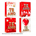 Sac Saint Valentin je t'aime cœurs 40x30x12cm 4ms gr