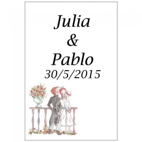 Etiquettes De Mariage Pour Bouteilles Romeo Et Juliette