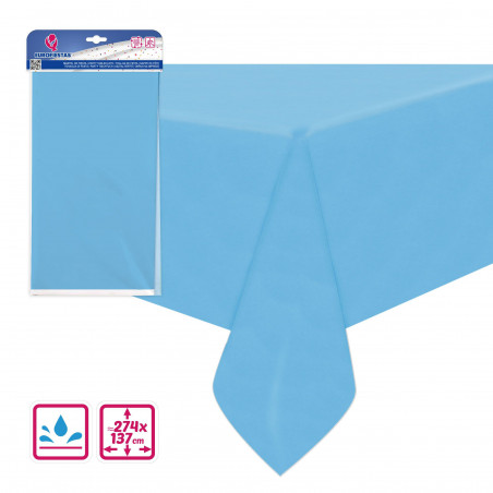 Nappe réutilisable 137 274cm bleu clair