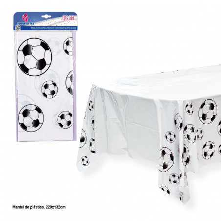 Nappe en plastique football pour fêtes à thème