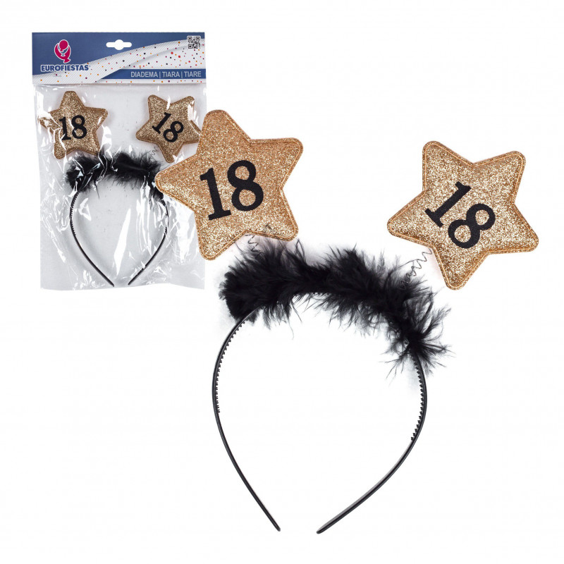 bandeau 18 étoiles dorées