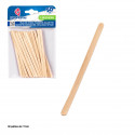 Bâtonnets en bois biodégradables 11 cm Paquet de 50 unités